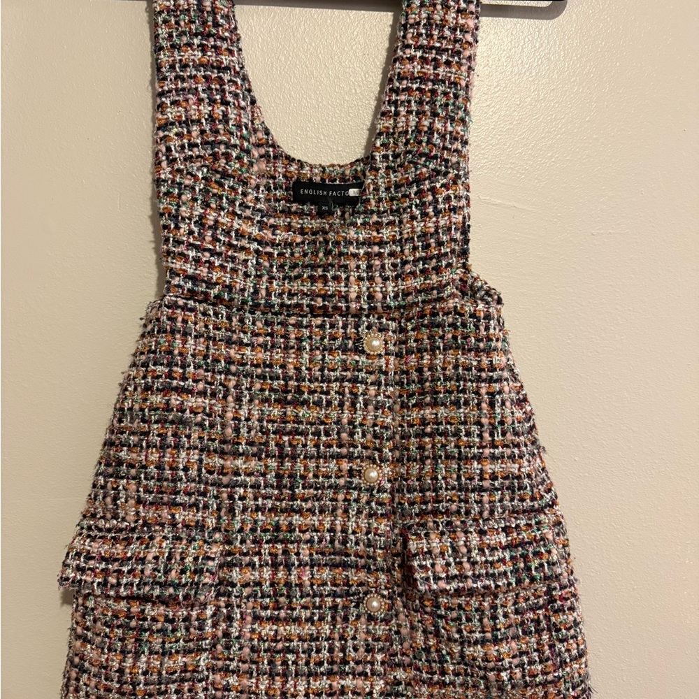 English Factory Kids Tweed Dress - Multicolor